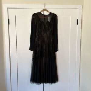 Jason Wu Collection Black Chiffon Dress